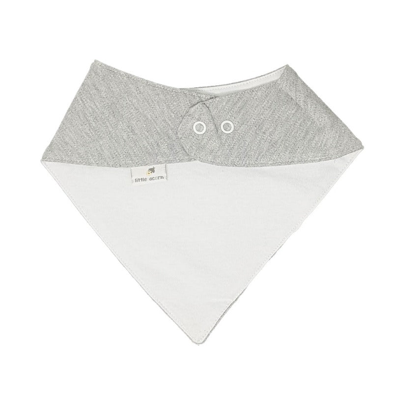 Grey bandana dribble bib reverse