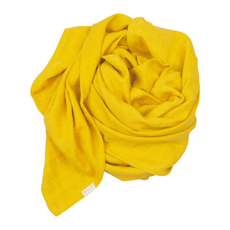Yellow swaddle in a bundle