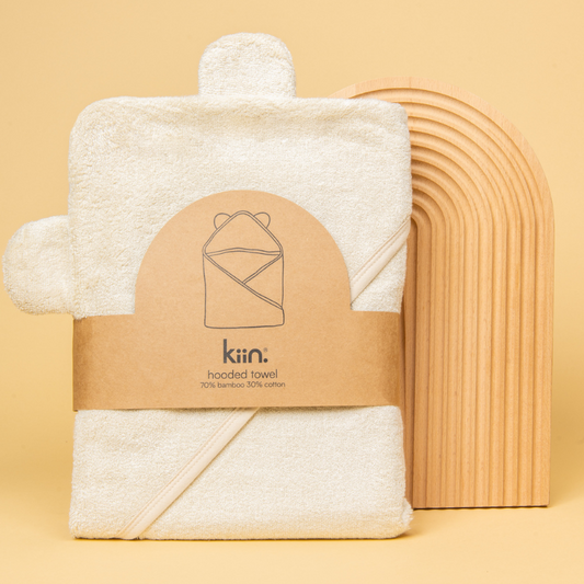 Kiin Baby Hooded Towel in Ivory product image