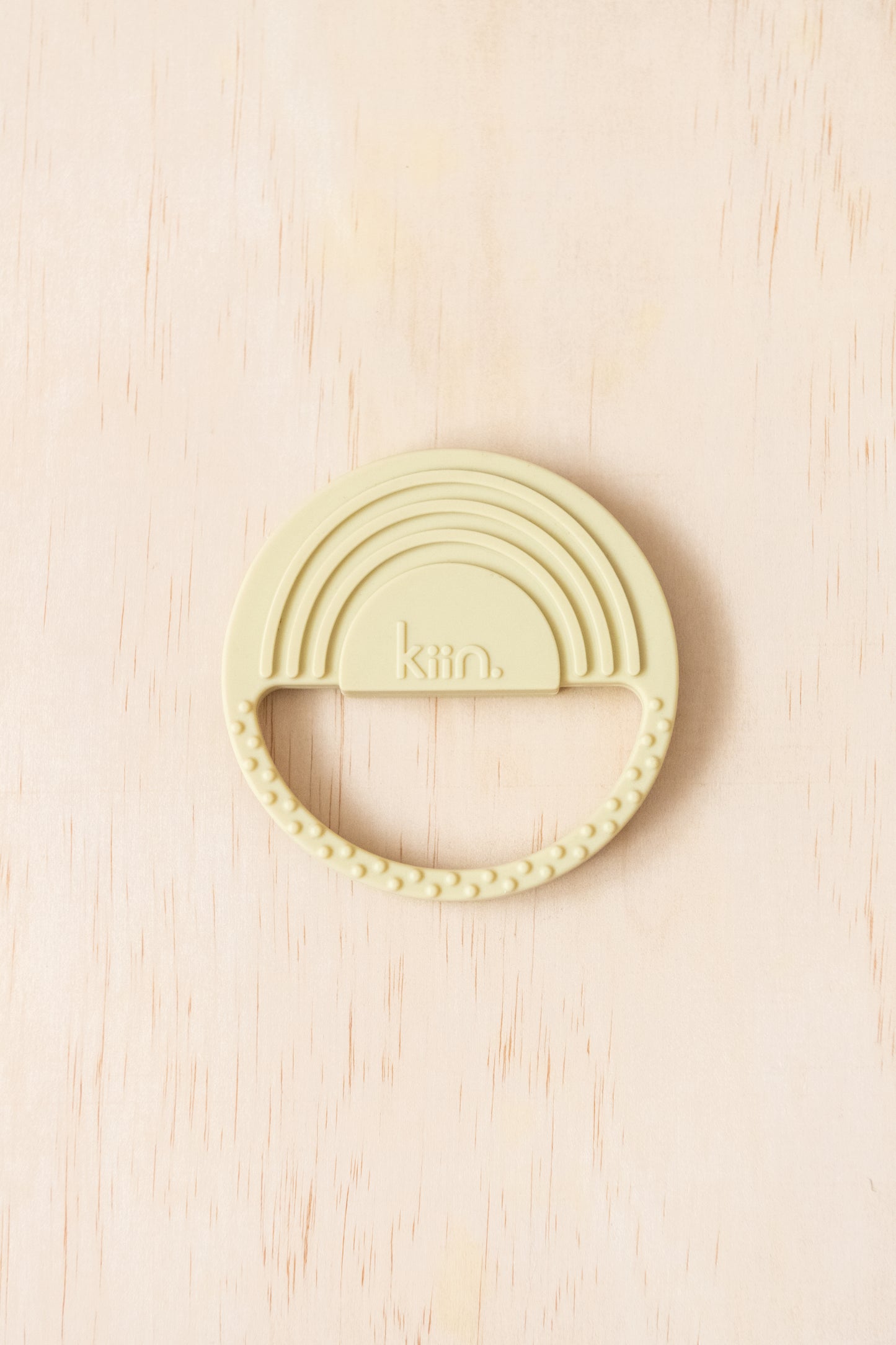 Kiin Baby Rainbow Silicone Teether - Beige - 40% OFF