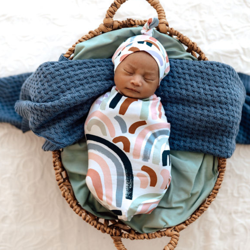 Rainbow store baby beanie